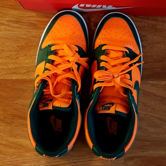 Nike Dunk Low Retro Miami Hurricanes-Size 9.5
